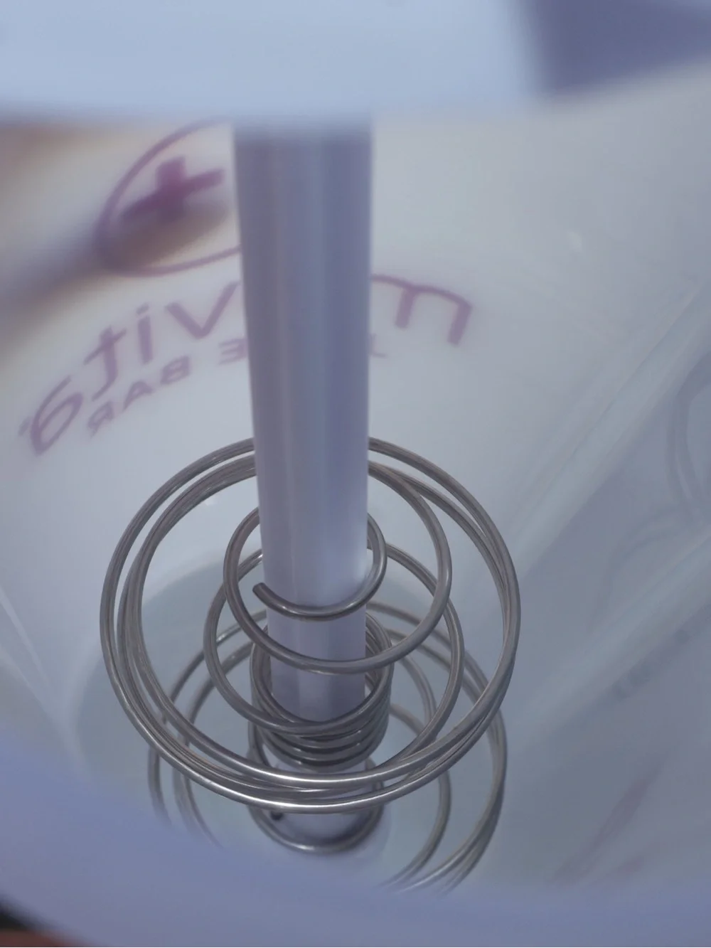 New plastic protein perfect shaker bottle from Movita Juice Bar
